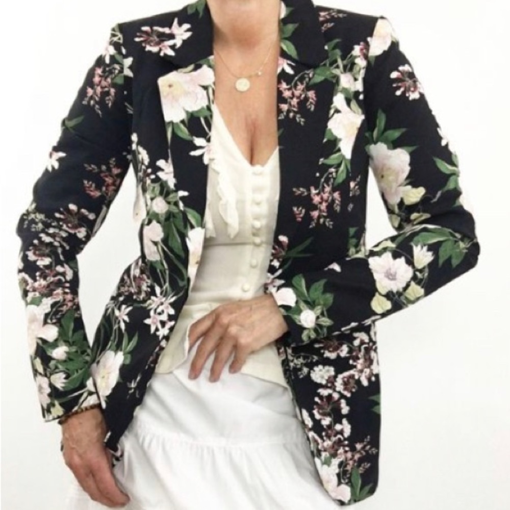 Cynthia Rowley Floral Blazer